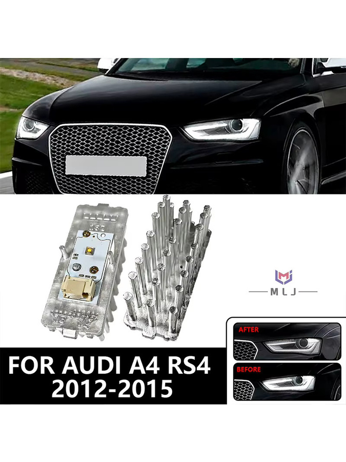 LED Tagfahrlicht Modulplatine für Audi A4 RS4 B8 A5 S5 8T 8F (2012-2015) in Silber OE P121260 - Bild 4