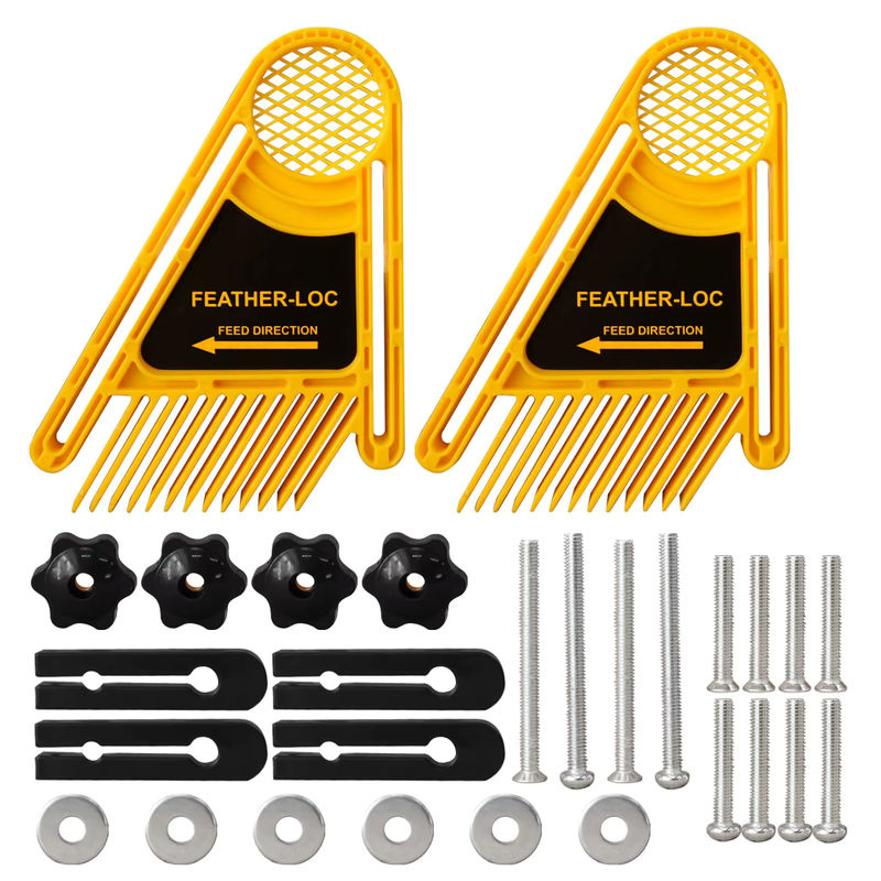 FNICEL 2-teiliges Feder-Loc-Board-Set für die Holzbearbeitung mit T-Nut und Gehrungsschlitzen für Tischkreissägen, Bandsägen und Fräsen - Bild 4
