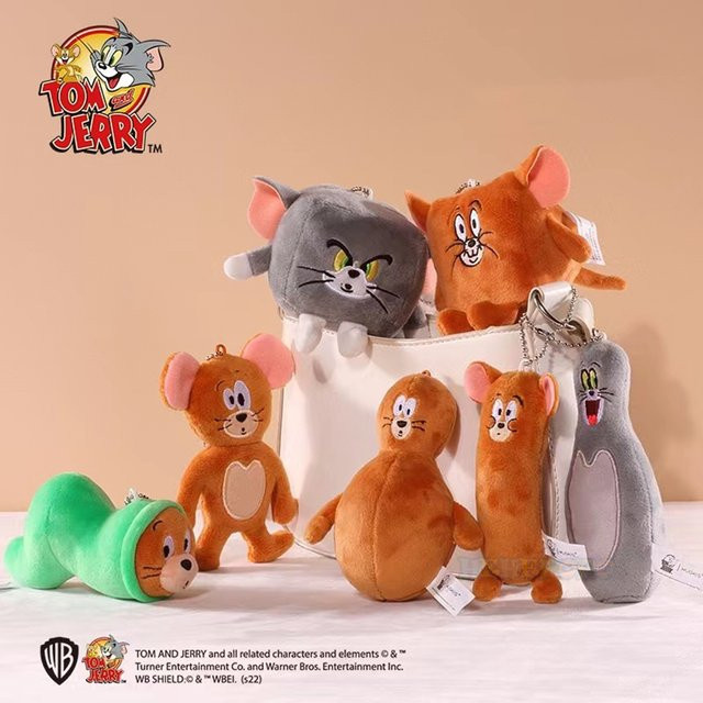 HUGKIS Tom und Jerry Plüschtier, Anhänger, Schlüsselanhänger - Bild 1