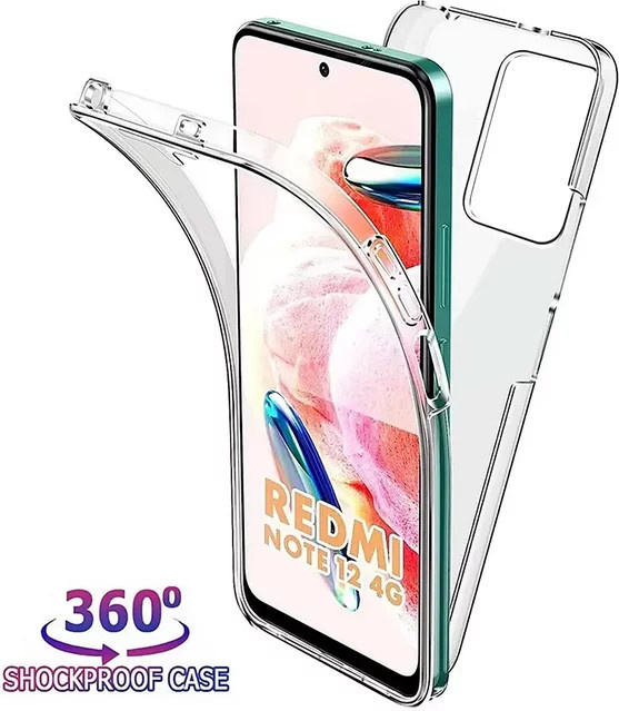 Transparente 360 Vollsilikonhülle für Xiaomi Redmi Note und Poco Modelle - Bild 1