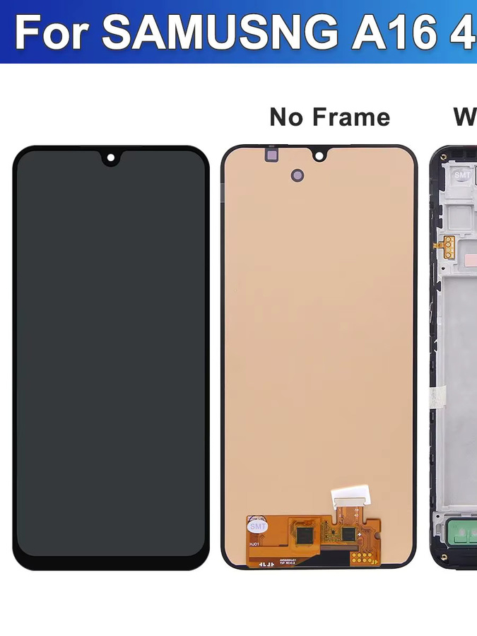 Samsung AMOLED Display Ersatz mit Touchscreen für Galaxy A16 4G/5G in Schwarz (Kompatibel mit A16 A165F A165M A166B A166P A166E) - Bild 4