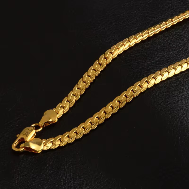 MODA SIMPLE Halskette Miami Cuban Link, Gold, Damen, 45,72 cm - Bild 2