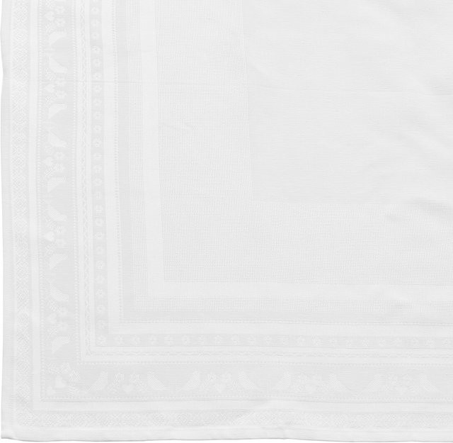 Rico Design Tischdecke zum Besticken in Weiß, quadratisch, B/B: 92 x 92 cm - Bild 1