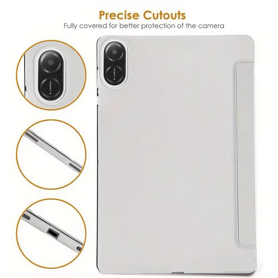 Xiaomi Magnetische Flip Smart Cover für Redmi Pad 2 2025 11 Zoll, dreifach faltbarer Ständer und stoßfeste weiche Silikonhülle in Schwarz - Bild 2