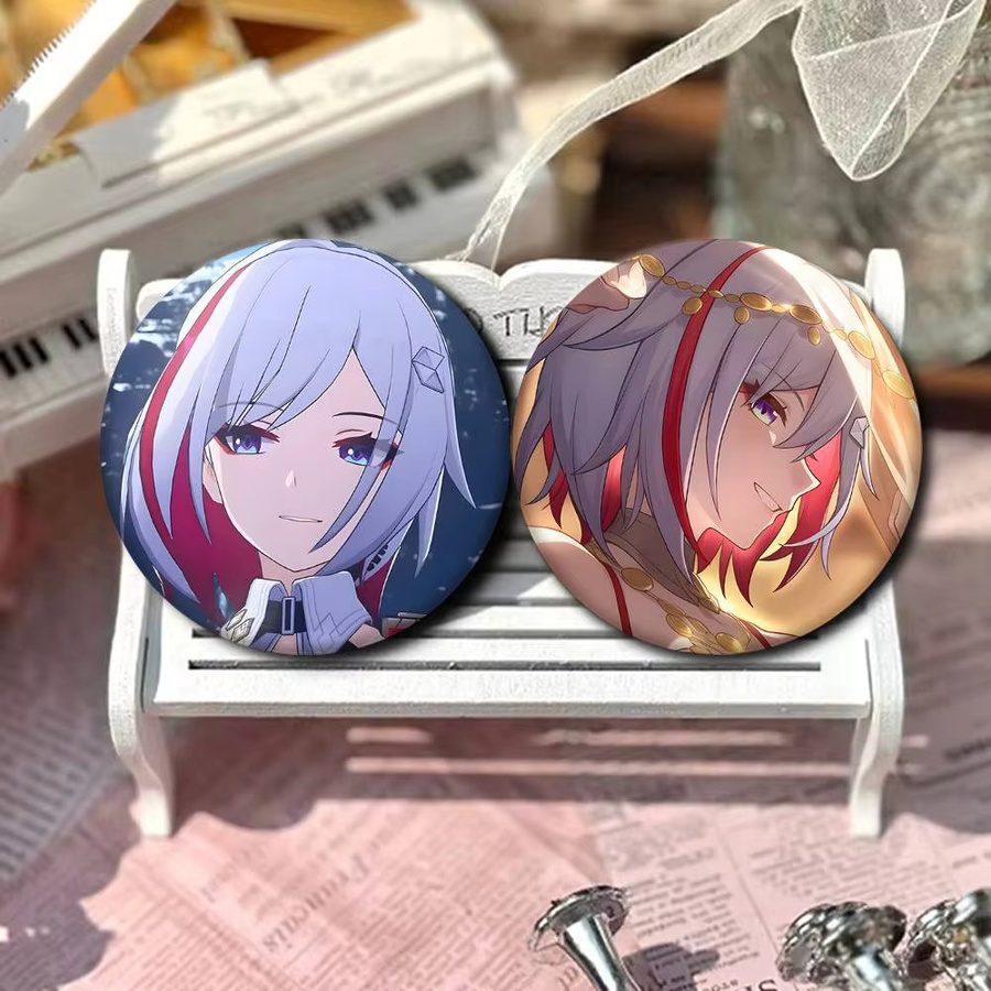 Bilibili Brosche, Honkai Star Rail Topas, Emaille, Runde Pins - Bild 4