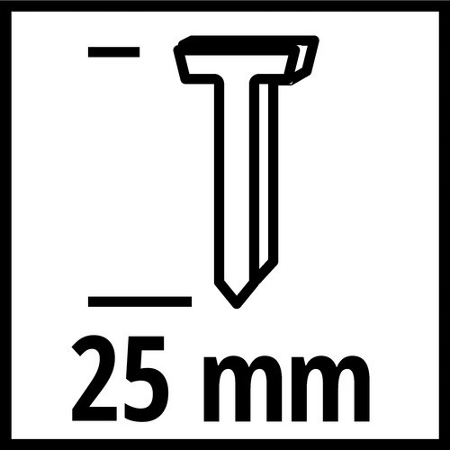 Einhell DTA 25/2 Tackernägel aus verzinktem Stahl, silberfarben, 3000 Stück, Länge: 25 mm - Bild 2