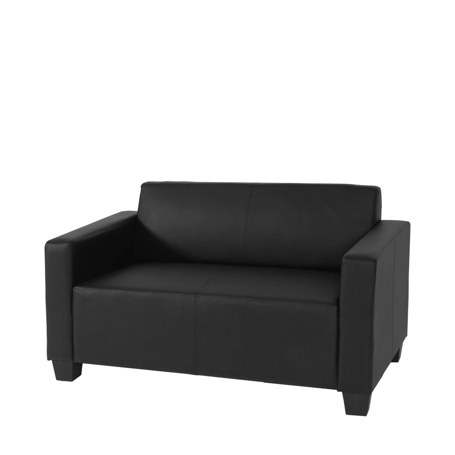 MCW Moncalieri 2er Loungesofa aus Kunstleder in Schwarz - Bild 3