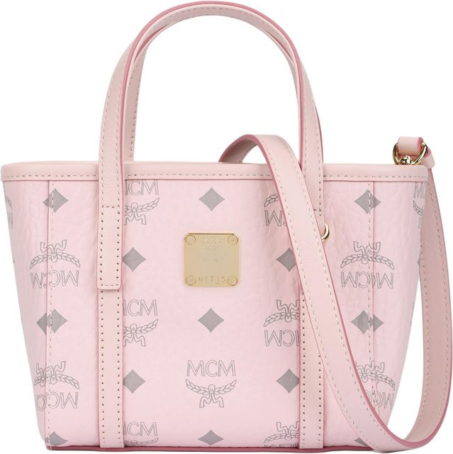 MCM Schultertasche Toni Logo Print, Mini, Damen, Light-Mist-Pink - Bild 1