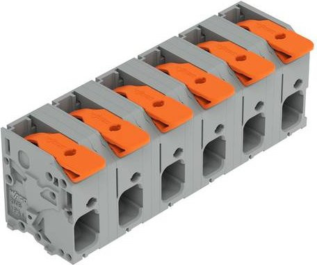 WAGO 2606-1356 Leiterplattenklemme Grau, 18 Stück - Bild 1