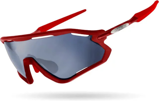 Limar Vega Pc Sonnenbrille, Unisex, Vollrand, rot, Plastic, Wrap - Bild 1