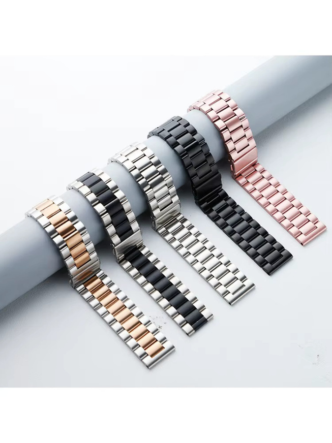 Uhrenarmband Edelstahl, Roségold, Unisex, 22 mm, 20 mm - Bild 3