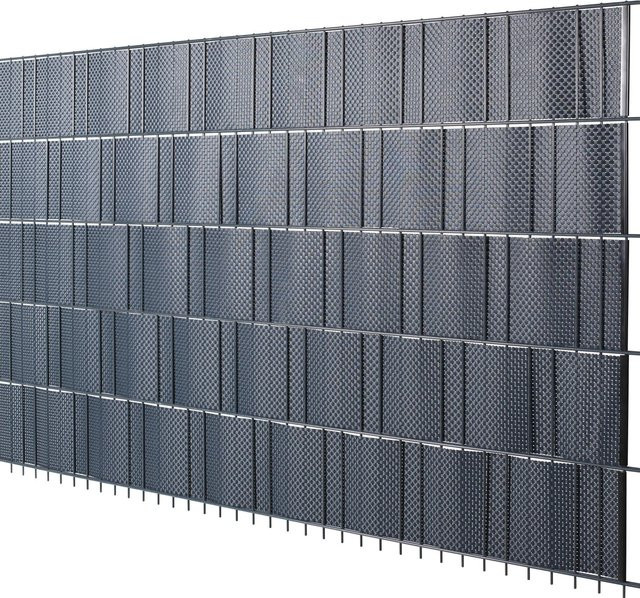 FLORAWORLD Sichtschutzstreifen Premium aus PVC in Anthrazit, 5 Stück, L: 210 cm, H: 19 cm - Bild 2