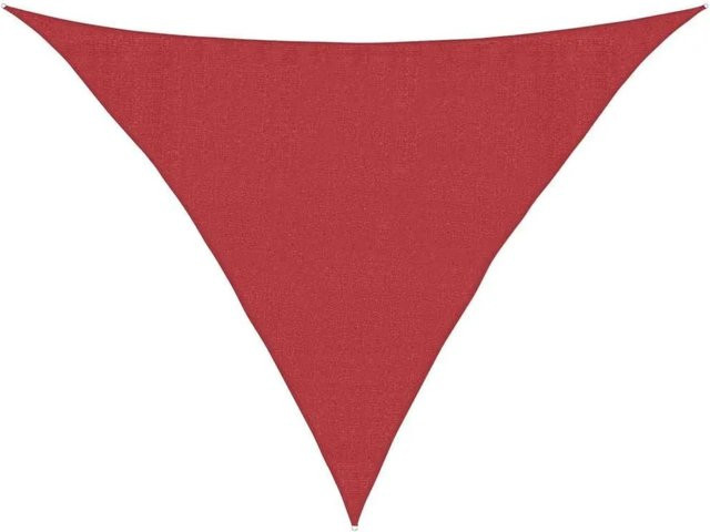 Furnicato Sonnensegel dreieckig aus HDPE in Rot mit 160 g/m² - Bild 1