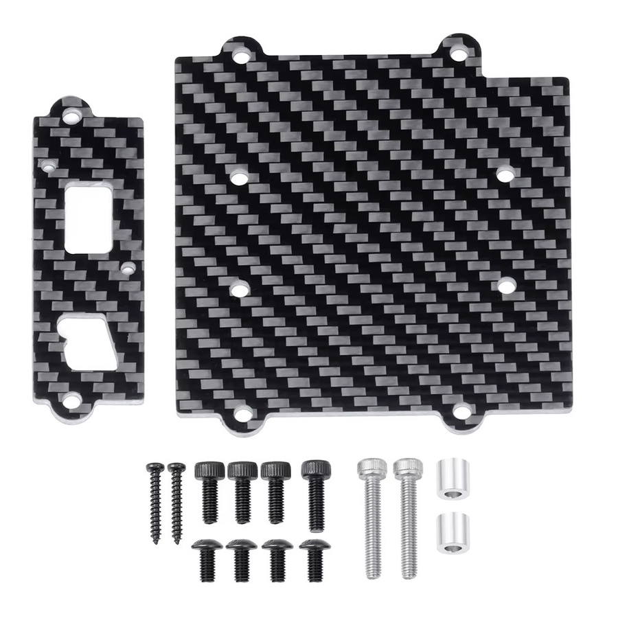 TRINOOD Carbon Fiber ESC Montageplatte, Zubehör, Schwarz - Bild 2