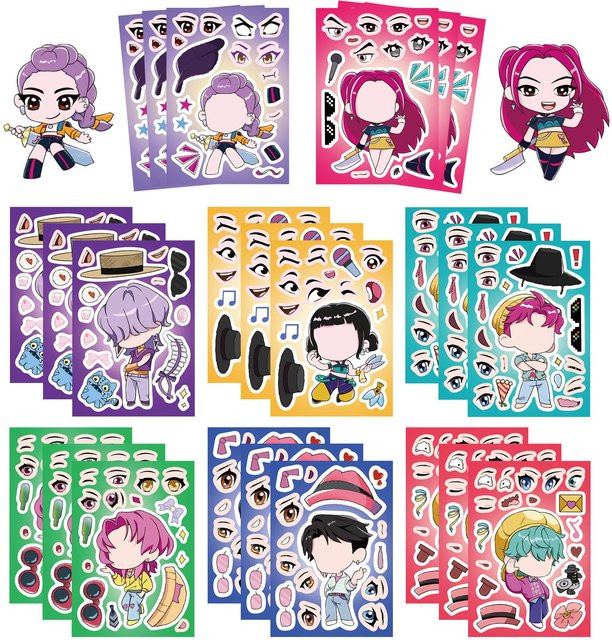 Discover Intime Anime KPop Dämonenjäger Sticker, 78-teiliges Set - Bild 1