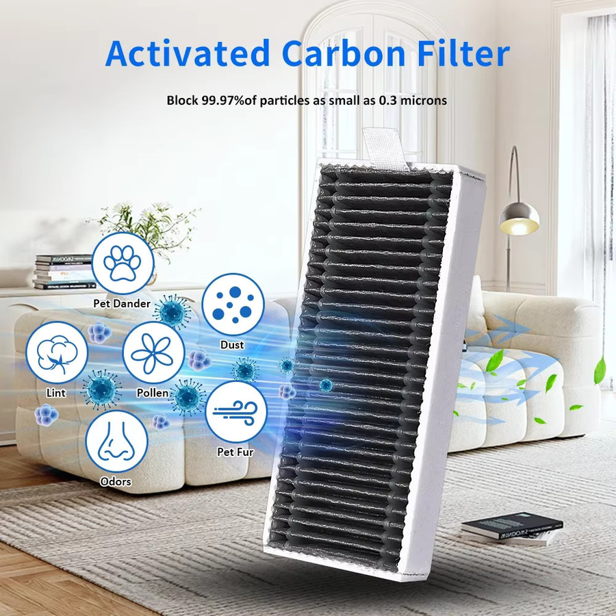 Schwarze HEPA-Filter für ECOVACS DEEBOT X9 Pro, X9 Pro Omni, T80 Omni, X8 Pro Omni, X8 Omni, X11, X11 PRO, X11 PRO OMNI und X11 OMNICYCLONE - Bild 5
