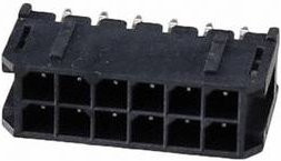 Amphenol Einbau-Stiftleiste Standard 10127721-121LF in Schwarz - Bild 1