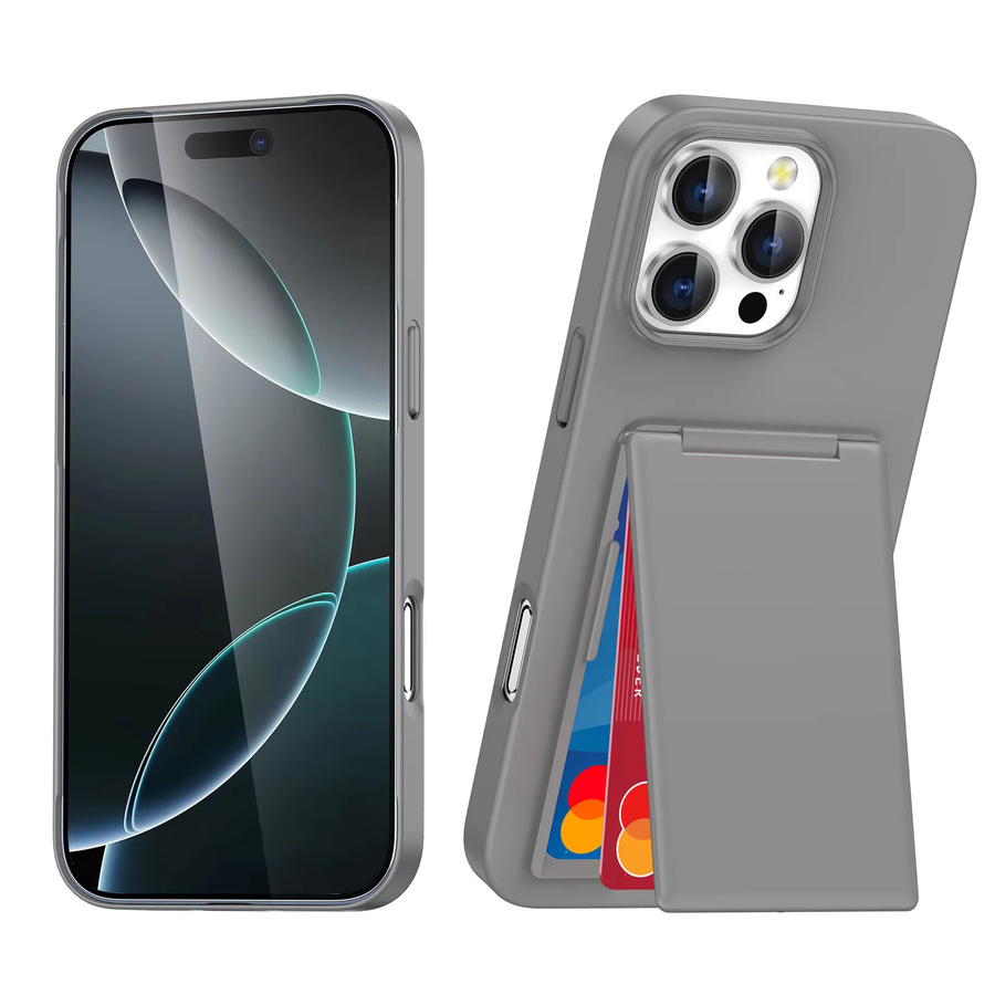 szHAIyu Handyhülle mit Kartenhalter und Ständer für iPhone 16 Plus, 15, 14, 13, 12 Pro Max in Schwarz, stoßfeste Schutzhülle - Bild 5