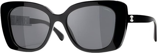 Chanel A71353-X02569-S2610 Sonnenbrille, quadratisch, Vollrand, Unisex, Black grey, Kunststoff - Bild 1