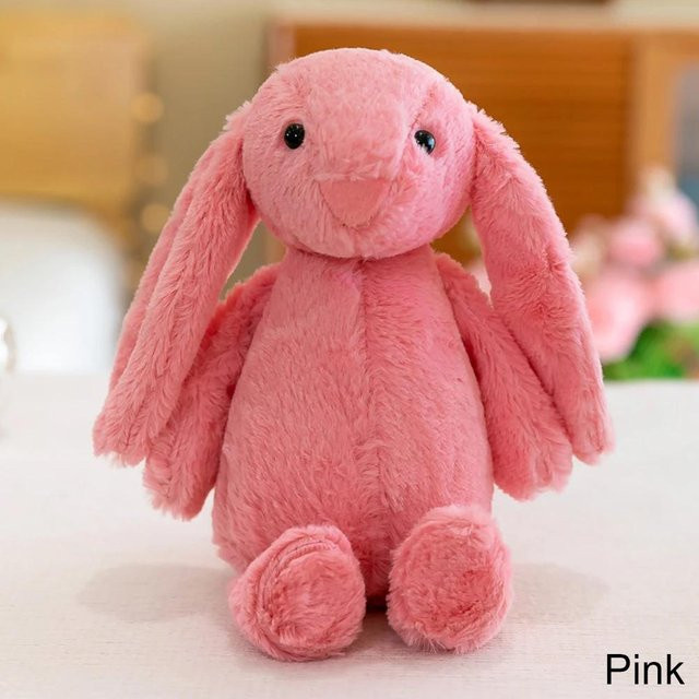 BC Pet Supplies Langohr Weiche Stoffhasenpuppe, Plüschtier, rosa, 25cm - Bild 1