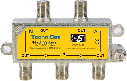 TechniSat 4-Wege Verteiler in Multicolour - Bild 1