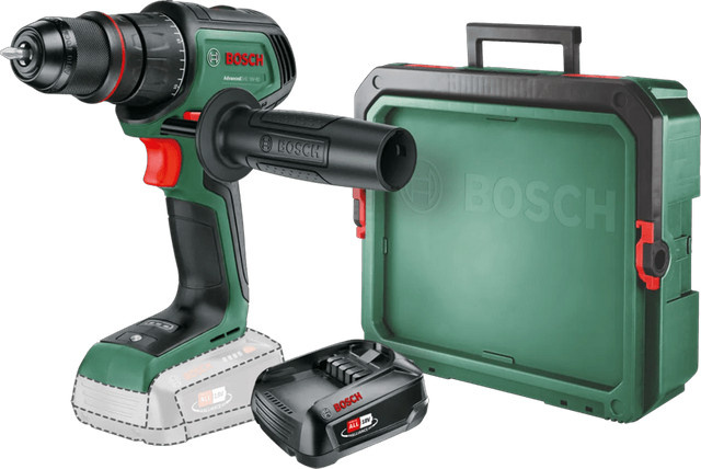 Bosch AdvancedDrill 18V-80 Akkubohrer Set in Grün mit 2,5-Ah-Akku und SystemBox S - Bild 1