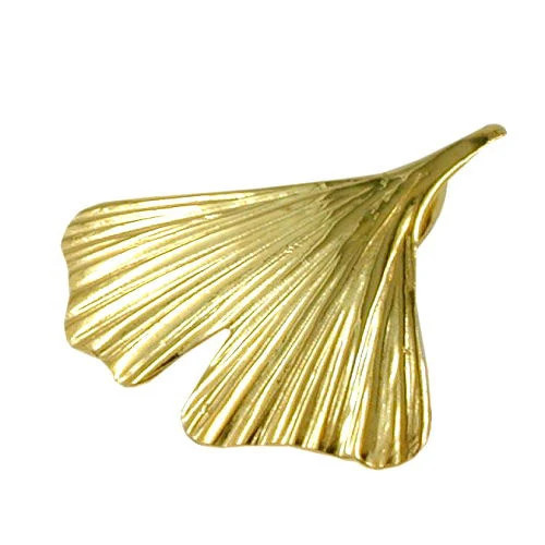 Colfem Anhänger Ginkgoblatt, Gold, 20 mm, Unisex - Bild 1
