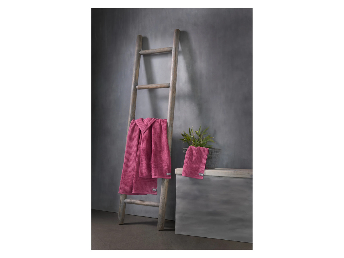 LOOKS BY WOLFGANG JOOP Handtuch aus Baumwolle in Rot, B/H: 50 x 100 cm - Bild 2