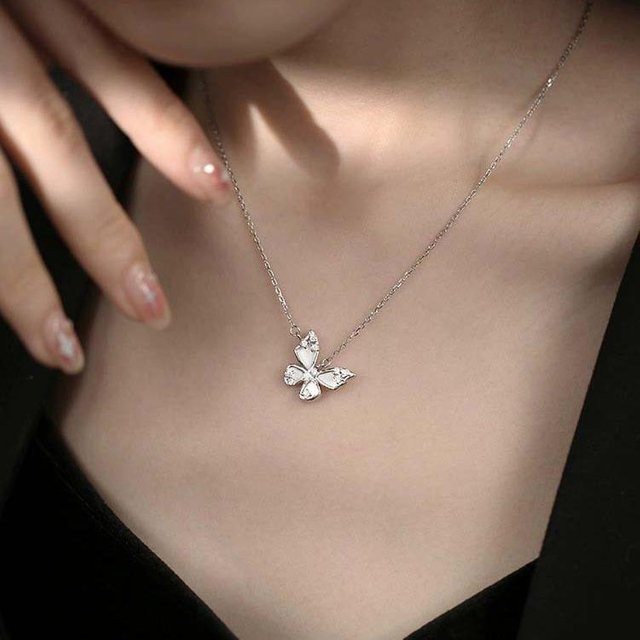 Lucky Star Jewelry Halskette, 999 Silber, Zirkonia, Damen - Bild 1