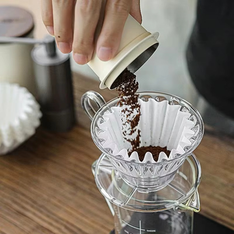 50 Stück Untior Kaffee Filterpapier aus Zellstoff in Braun für Handbrau-Methoden Origami und Kuchenschüssel Typ - Bild 4