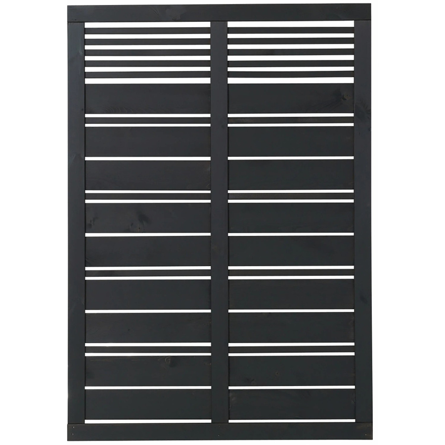 Plus Sichtschutzzaun Silence aus Nadelholz in Schwarz, B/H: 120 x 170 cm - Bild 2