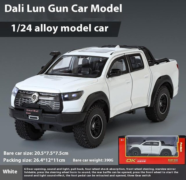 Great Wall Motor Gwm Cannon Poer Off Road Suv, Automodell, 1:24, Metall, Sound & Licht, ab 14 Jahren - Bild 1
