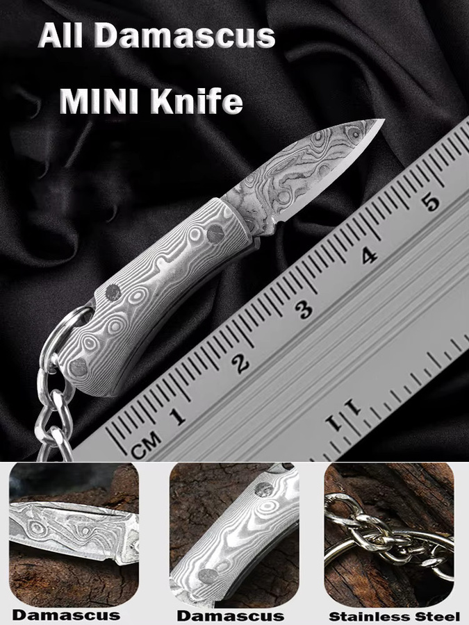 YESISOK Anhänger Mini-Klappmesser aus Acrylholz, Unisex - Bild 6