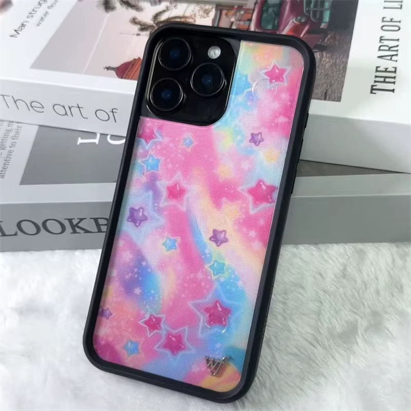 Potdemiel Handyhülle Wildflower mit glänzenden Sternen für iPhone 16 15 14 13 12 11 Pro Max Plus Cute Sweet Stars Design - Bild 2