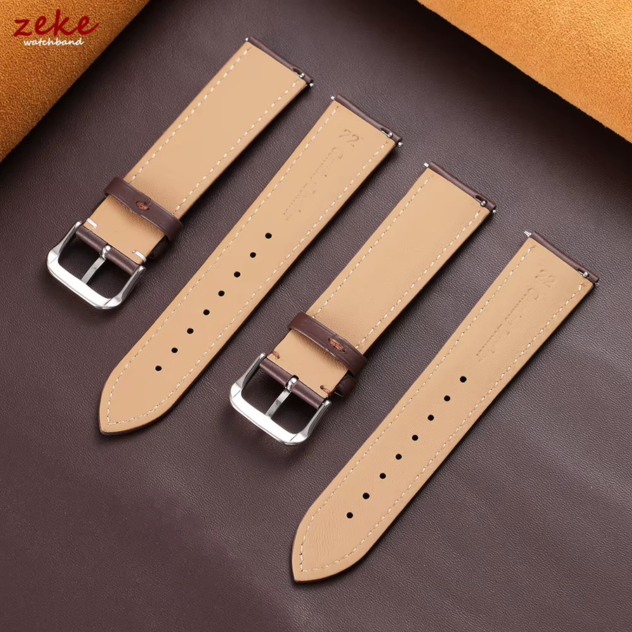 crazyband Uhrenarmband Kalbsleder, Braun, Herren und Damen - Bild 2