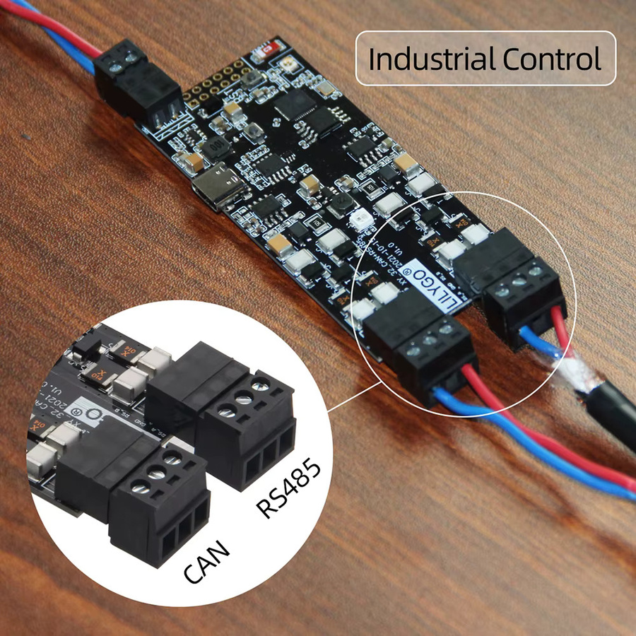 LILYGO T-CAN485 ESP32 Industrielles Steuerungsmodul mit RS-485, TF-Karte, WiFi und Bluetooth in Schwarz und Multicolour - Bild 3