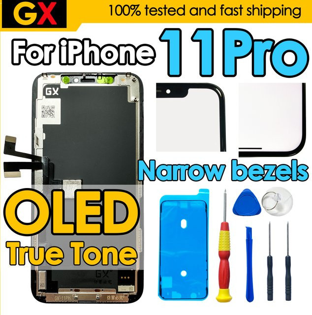 BINYEAE GX OLED Ersatzdisplay mit Touch Digitizer und Montage Reparatur Kit für iPhone 11 Pro - Bild 1