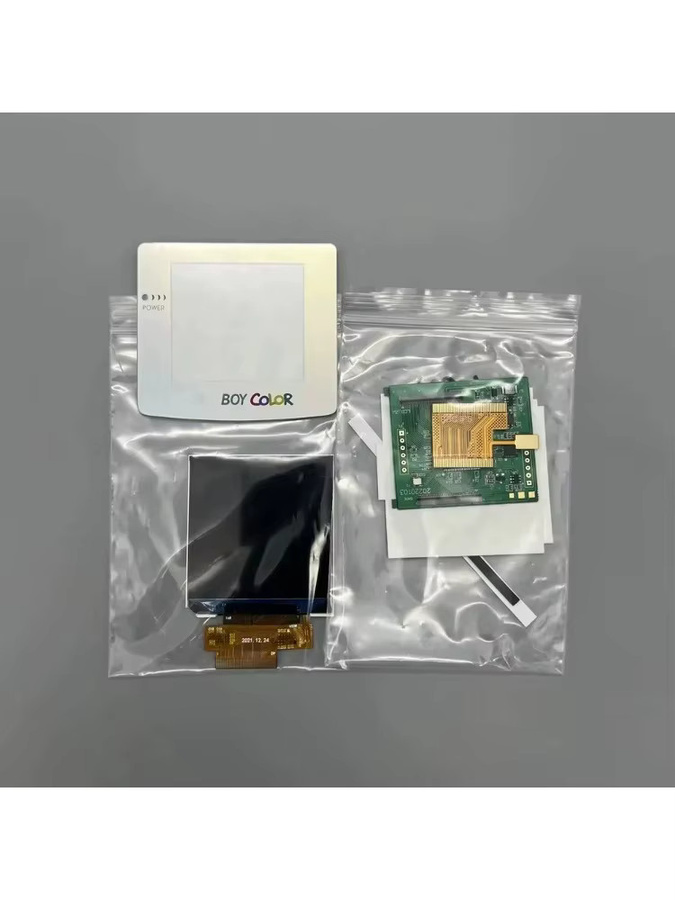VYOPBC GBC IPS Hochhelligkeits-LCD-Bildschirm 2,45 Zoll für Gameboy Color in Grün ohne Gehäuse-Umbau - Bild 3