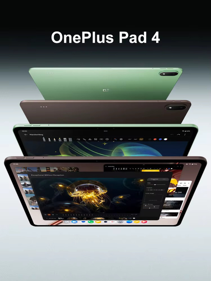 OnePlus Pad 4 Tablet Europäische Version mit Snapdragon 8 Elite Gen 5, 13,2 Zoll 3,4K 144Hz Display, 8 Lautsprecher, Wi-Fi 7, Android 16 und 13380mAh Akku, Grün - Bild 5