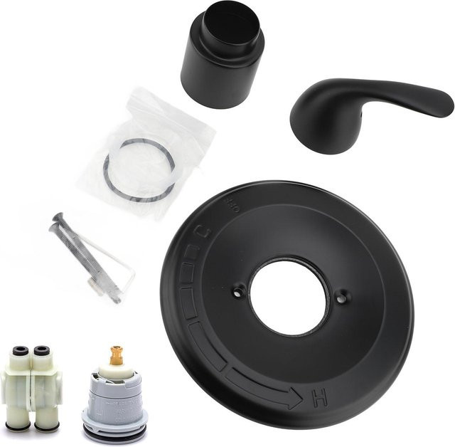 Delta Faucet Duschventil-Verkleidungssatz Ersatz Einzelfunktion mit Kartusche T13020-BL in Mattgrau - Bild 1