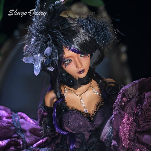 ShugaFairy Ariana C 1/4 BJD Komplettset, Fantasy, Lila, Schmetterlingsfee & Elfe, Bewegliche Gelenk-Puppe aus Kunstharz - Bild 1