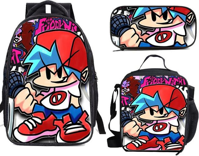 Fancy Style Studio Freitagabend Funkin Rucksack und Federmäppchen Set, 3er-Pack, Multicolour - Bild 1