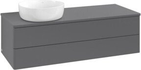 V&B Waschtischunterschrank Antao ohne Frontstruktur in Anthrazit, B/T/H: 120 x 50 x 50 cm - Bild 1
