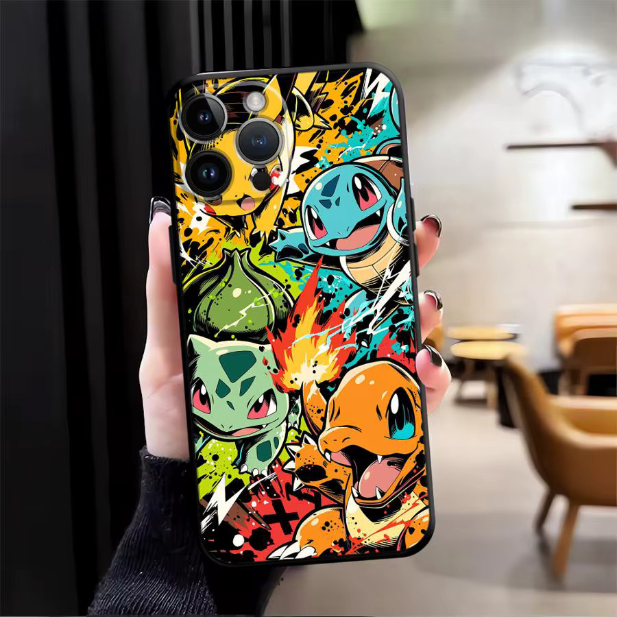 Handyhülle mit Cartoon Pokemon Design für Apple iPhone 16 15 14 13 12 11 7 8 XR XS MAX in Multicolour - Bild 3