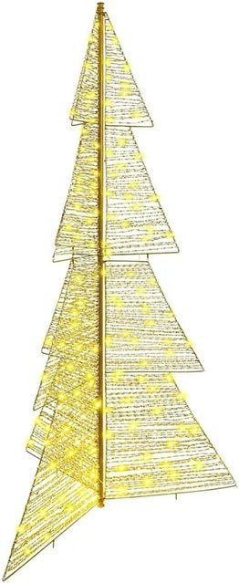 vidaXL Weihnachtsbaum mit 240 warmweißen LEDs, 180 cm Höhe, modern und aus Kunststoff - Bild 1