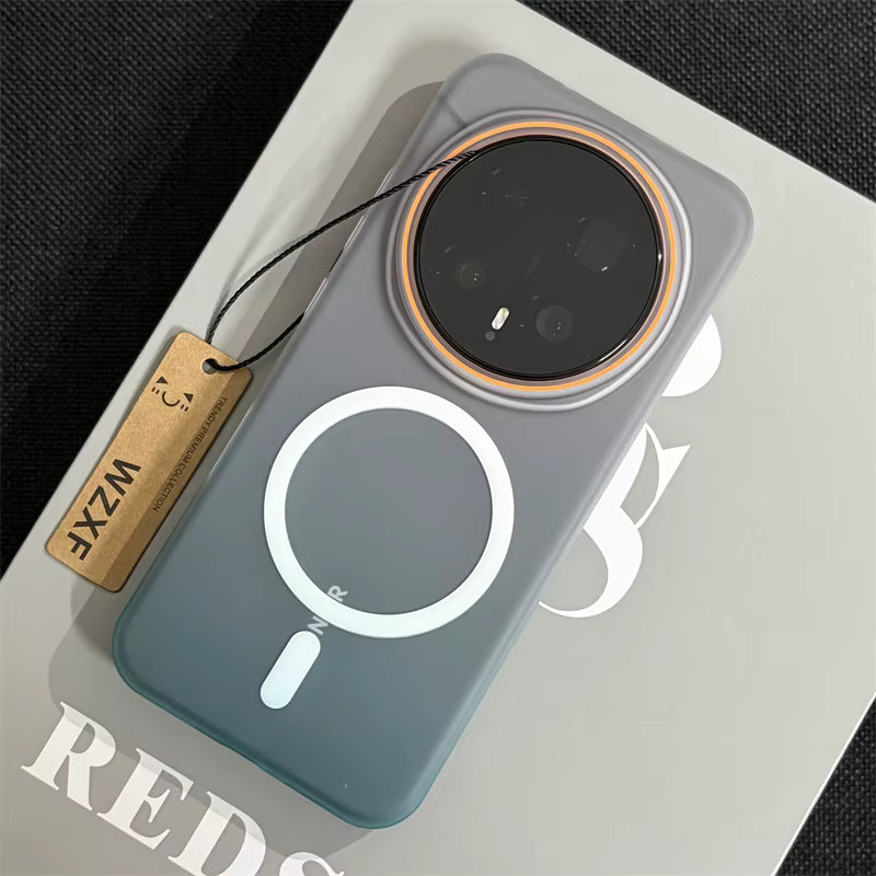 Mattierte Honor Phone Case Hülle mit Farbverlauf in Pink und Multicolour, stoßfeste Hartschale mit MagSafe-Kompatibilität für kabelloses Laden - Bild 3