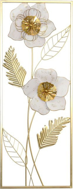 Wanddekoobjekt Carter von Möbel direkt online in Goldfarben mit Blumenmotiv aus Metall - Bild 1