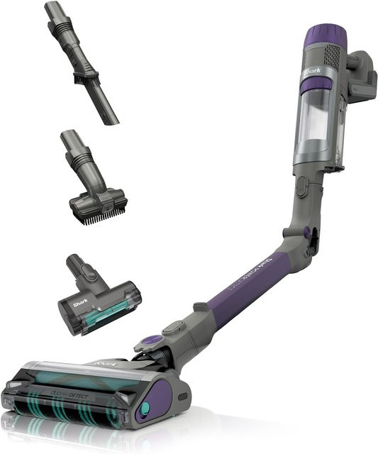 Shark PowerDetect IP1251EUT Akku-Stielstaubsauger kabellos in Lila mit Self-Cleaning Dock und Edge Cleaning - Bild 1