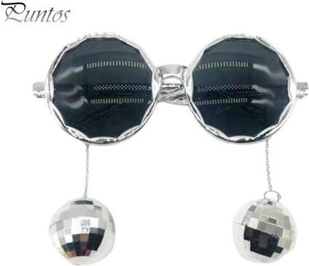 Puntos Party Time Sonnenbrille, Kunststoff, Vollrand, hexagonal, silber, Unisex - Bild 1