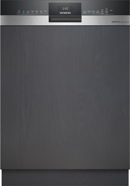 Siemens iQ300 SN53ES02BD vollintegrierter Geschirrspüler in Silber mit App-Steuerung und Aquastop, Breite: 60 cm - Bild 1